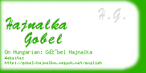 hajnalka gobel business card